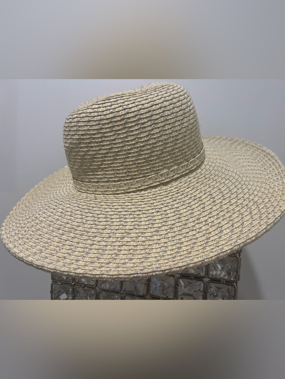 Nine West Wide Brim Straw Sun Hat - Natural